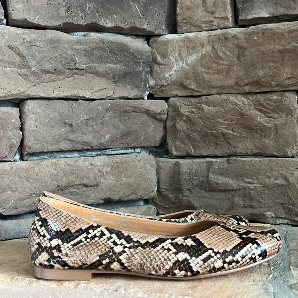 Korks Padilla Snake Print Flats / SZ 6